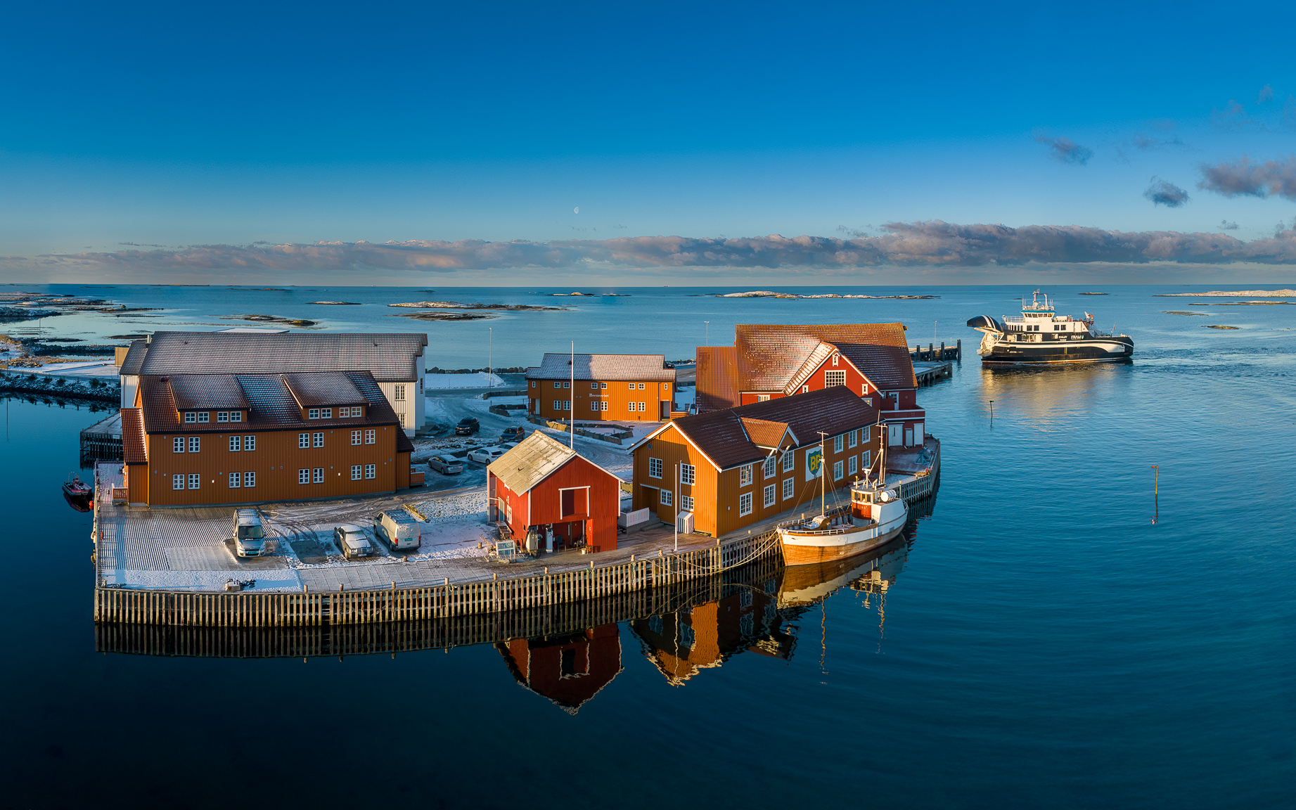 Finnøy og Nordøyane i vinterdrakt